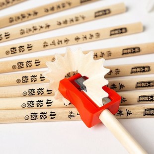 小松树50支装三角原木铅笔HB儿童小学生铅笔环保无毒素描美术铅笔