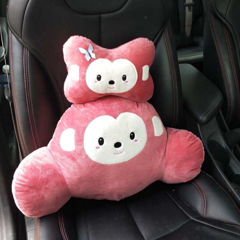 汽车靠垫腰垫司机座椅腰靠头枕车载靠背垫腰托护腰枕车豆豆猴卡通,居家布艺,腰靠垫,淘宝优惠券,粉丝福利购,淘宝优惠卷