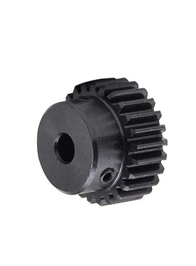 正齿轮 1模17齿 1M17T 电机金属凸台齿轮 内孔4/5/6/6.35/7/8/10