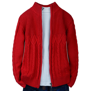 童装儿童纯棉毛衣男童 休闲百搭拉链开衫 春秋装针织衫立领外套