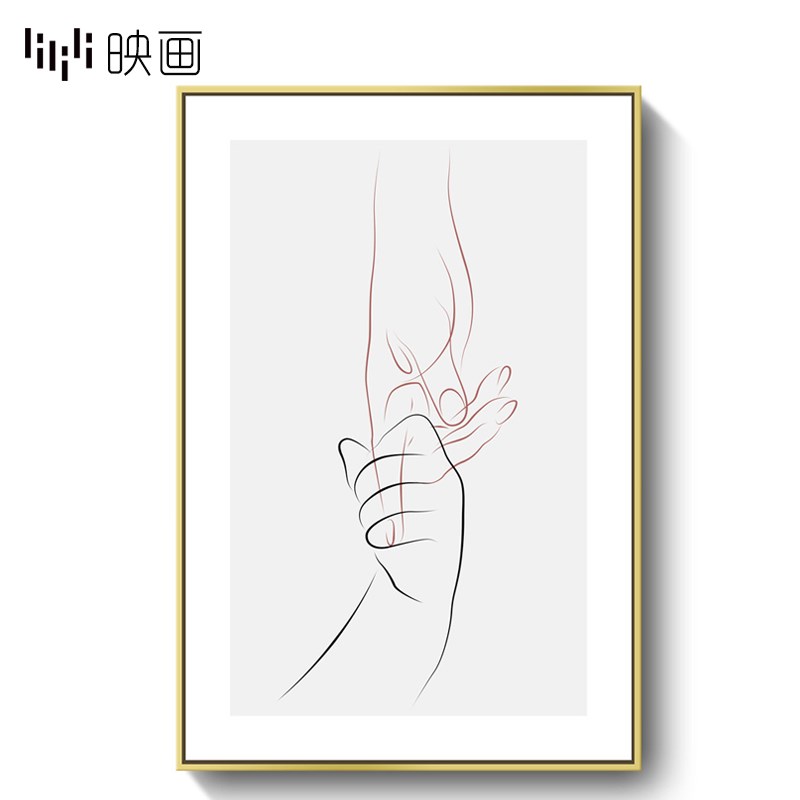 墙上艺术画装饰卧室壁画床头挂画客厅样板间装饰画房间挂画北欧风