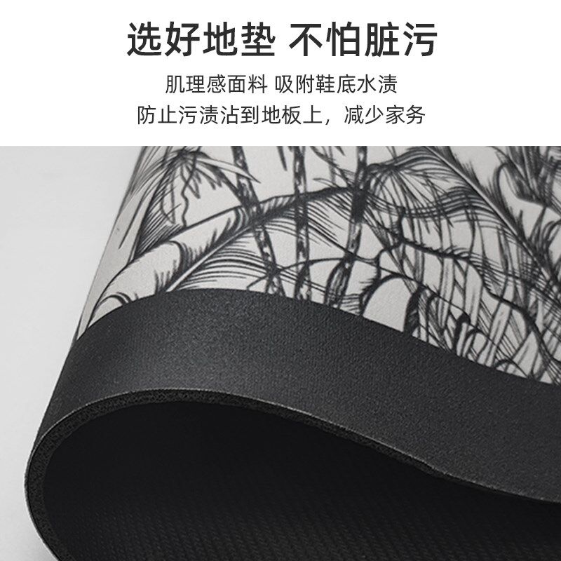 厨房专用地垫硅藻泥L型整块吸水垫吸油防滑可擦免洗地毯防油耐脏