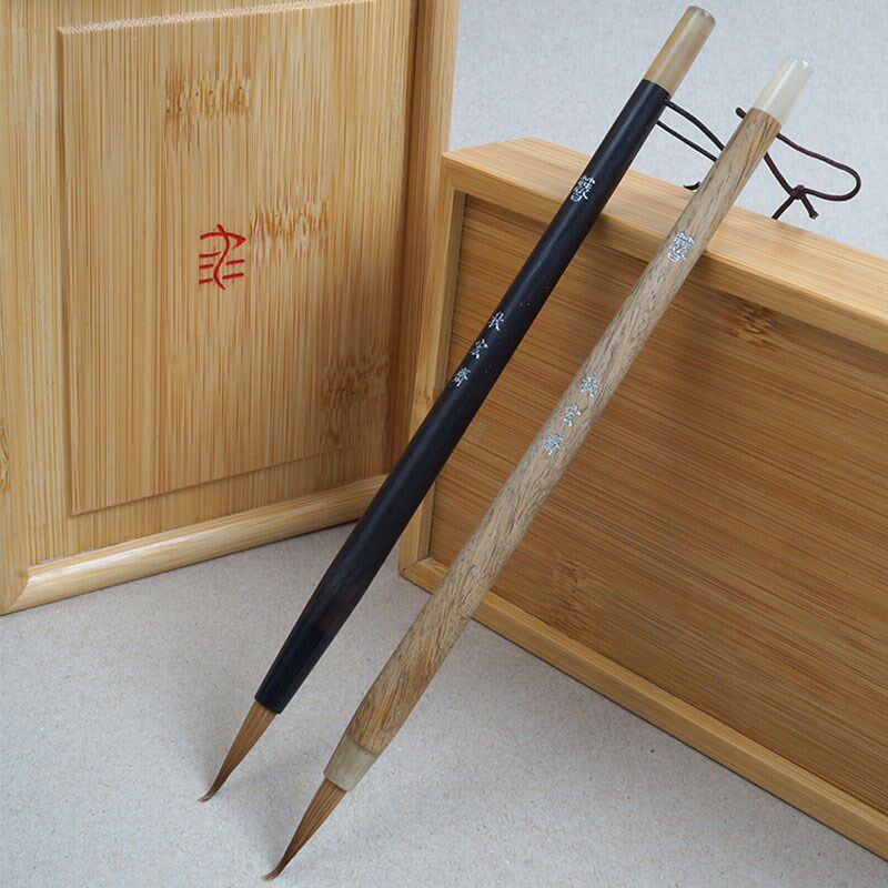 秋宏斋簪狼毫书画毛笔小楷抄经行草水彩勾线细节天然檀木杆,文具电教/文化用品/商务用品,勾线笔,淘宝优惠券,粉丝福利购,淘宝优惠卷