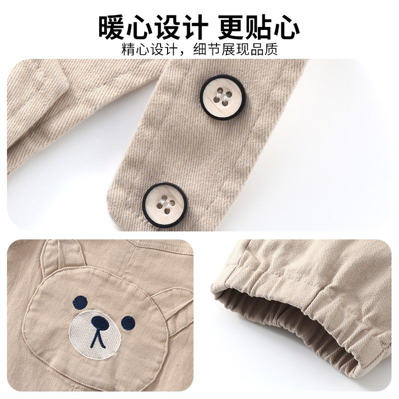 宝宝春秋装背带裤纯棉柔软长裤男童一岁儿童女婴儿背带裤子可开档,童装/婴儿装/亲子装,裤子,淘宝优惠券,粉丝福利购,淘宝优惠卷