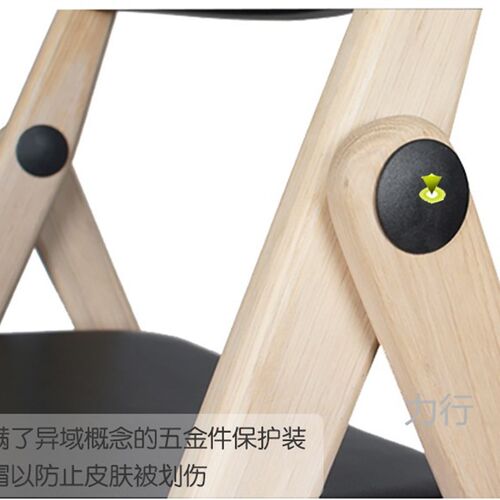 丹麦北美白橡木红橡木樱桃木黑胡桃实木椅子餐椅家用收纳便携折叠