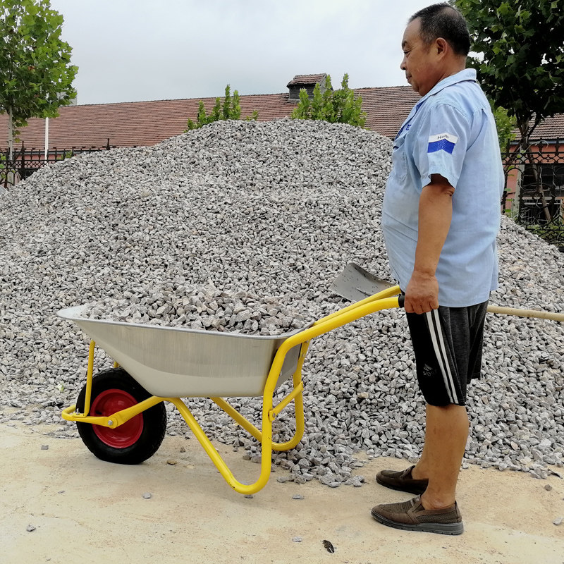 独轮车农用手推车单轮工地建筑小推车花园艺垃圾小斗车搬运车家用