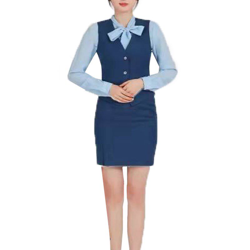 新款宝马4S店领创女士西装工装修身女西服马甲西裤西裙工作服套装