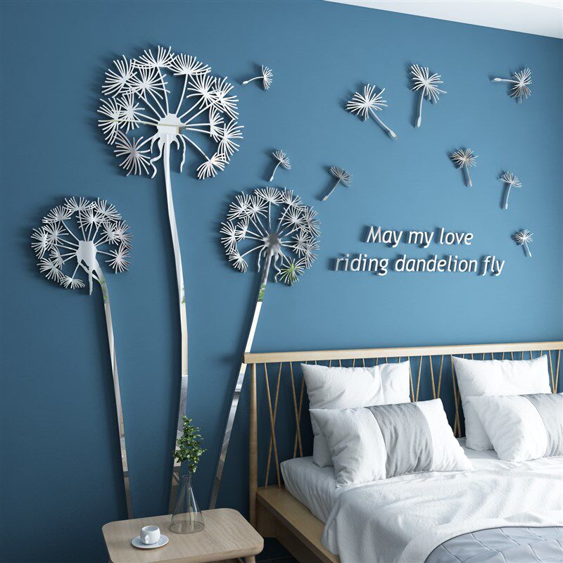 卧室房间布置装饰床头沙发客电视背景墙面贴纸自粘3d立体壁画