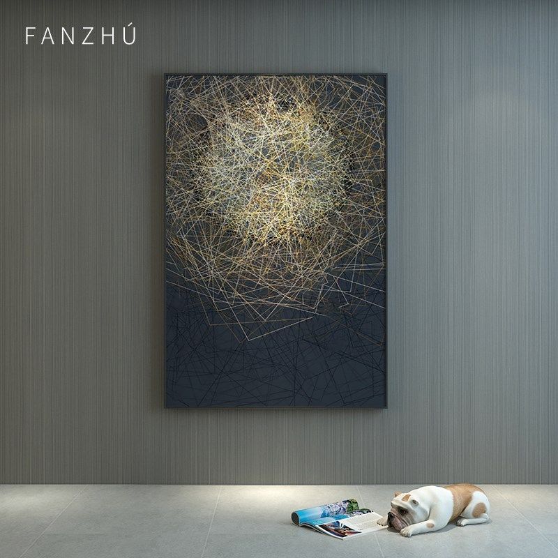 水母光晕丨抽象光影科幻工业风创意装饰画客厅玄关背景墙壁挂画,家居饰品,现代装饰画,淘宝优惠券,粉丝福利购,淘宝优惠卷