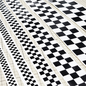 贴纸 饰防水赛道风格 卡思贴个性 黑白格子汽车电动机车安全帽车身装