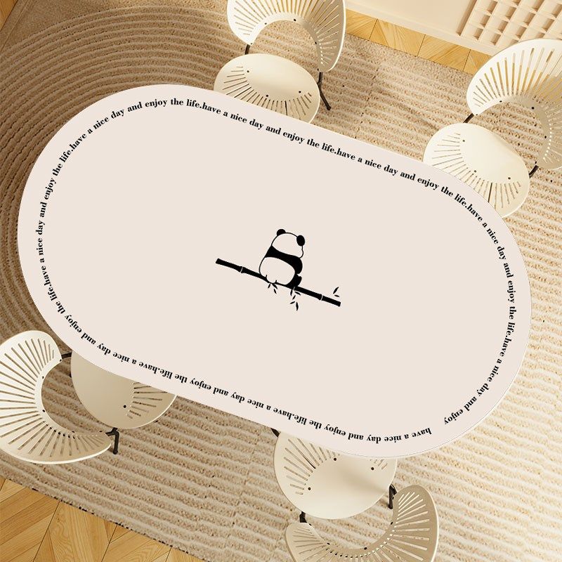 定制奶油风椭圆形茶几餐桌桌垫轻奢高级感防滑防水防烫保护垫盖布,居家布艺,桌布,淘宝优惠券,粉丝福利购,淘宝优惠卷