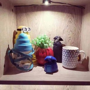 LED5号电池盒散光小射灯1W点光源手办模型展示吸顶可粘贴微型射灯