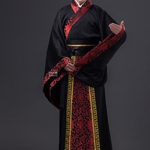 古装 男汉服 唐装秦朝春秋战国三国臣子官服汉朝大臣古代演出服装