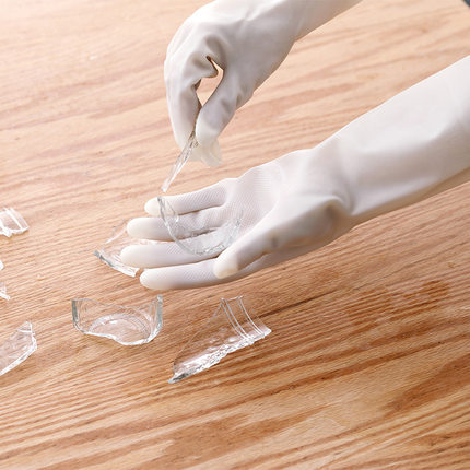 丁腈家务手套加厚耐用型厨房洗碗手套家用橡胶防水洗衣服清洁神器