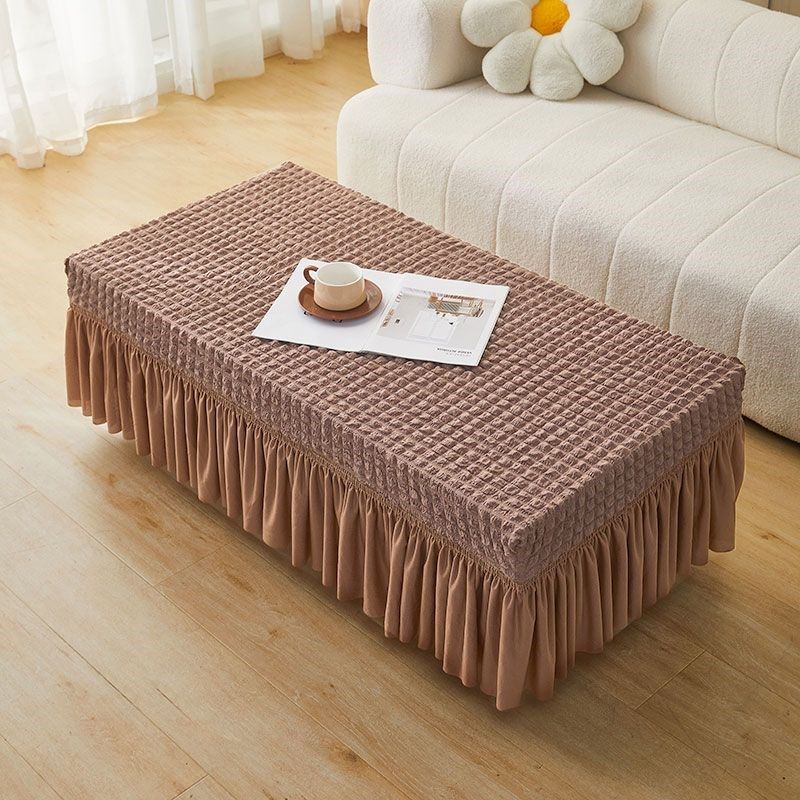 简约弹力茶几套罩家用凳子套弹力换鞋凳套罩全包裙摆脚踏套防尘罩,居家布艺,桌布,淘宝优惠券,粉丝福利购,淘宝优惠卷