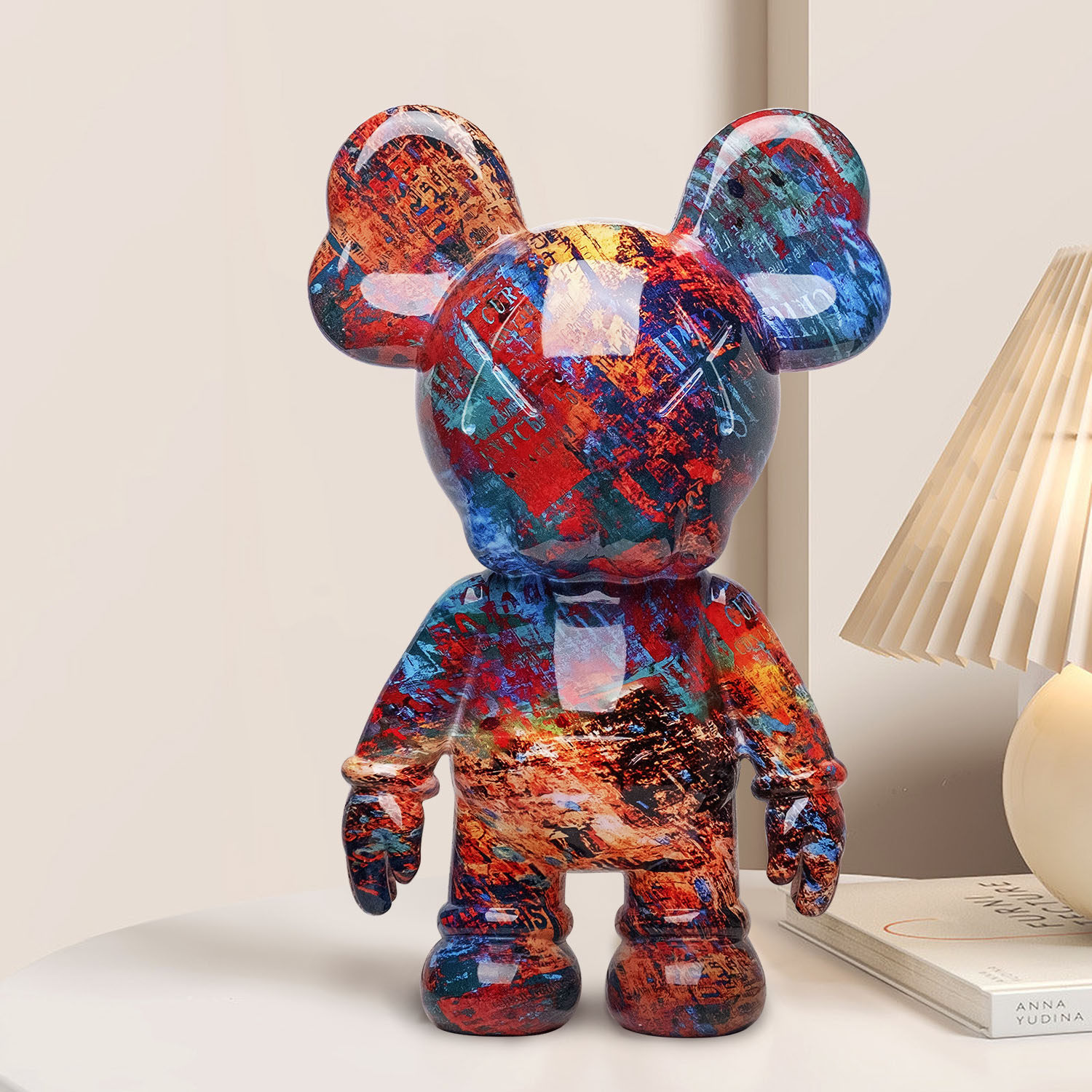 创意kaws站姿树脂摆件玄关办公桌酒柜装饰品高档家居客厅桌面装饰