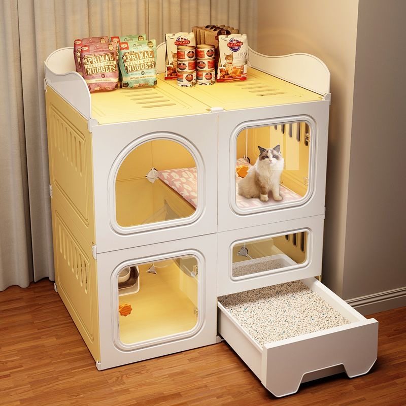 猫笼子猫砂盆一体猫厕猫别墅猫窝猫舍猫屋猫咪家用室内不占地猫笼,宠物/宠物食品及用品,猫笼子/猫别墅,淘宝优惠券,粉丝福利购,淘宝优惠卷