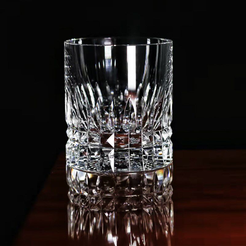 马师傅大麦款威士忌古典洛克水晶杯高端洋酒杯礼盒装260ml
