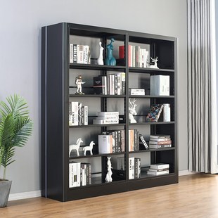 钢制书架图书馆学校书店阅览室书籍档案架多层资料架单面双面铁架