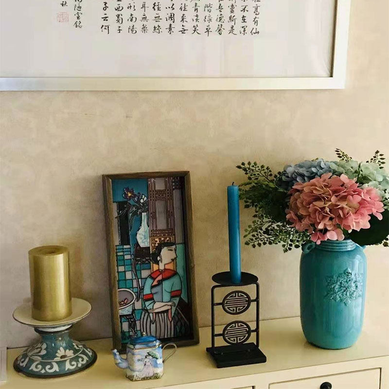 高两河手绘立体浮雕瓷板画客厅背景墙现代装饰画无框有框玄关挂画