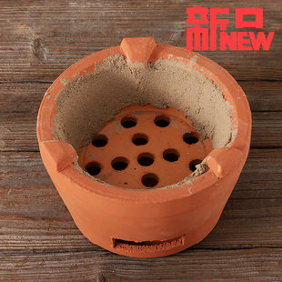 老中式 红泥木炭火锅打边烧烤陶土风炉茶炉取暖炖煮煲炉耐火干烧锅