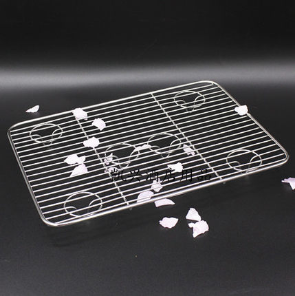 蛋糕晾网不锈钢网片沥水网沥油网烧烤网 带脚网烤箱烤网烤网架