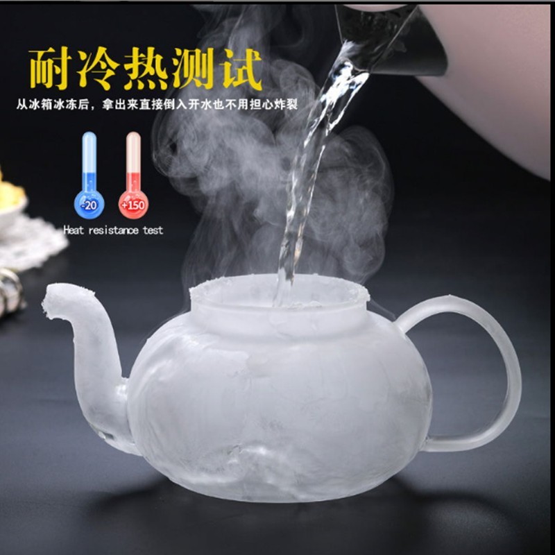 家用玻璃茶壶客厅煮茶可加热单壶耐高温加厚防爆花茶功夫茶具套装