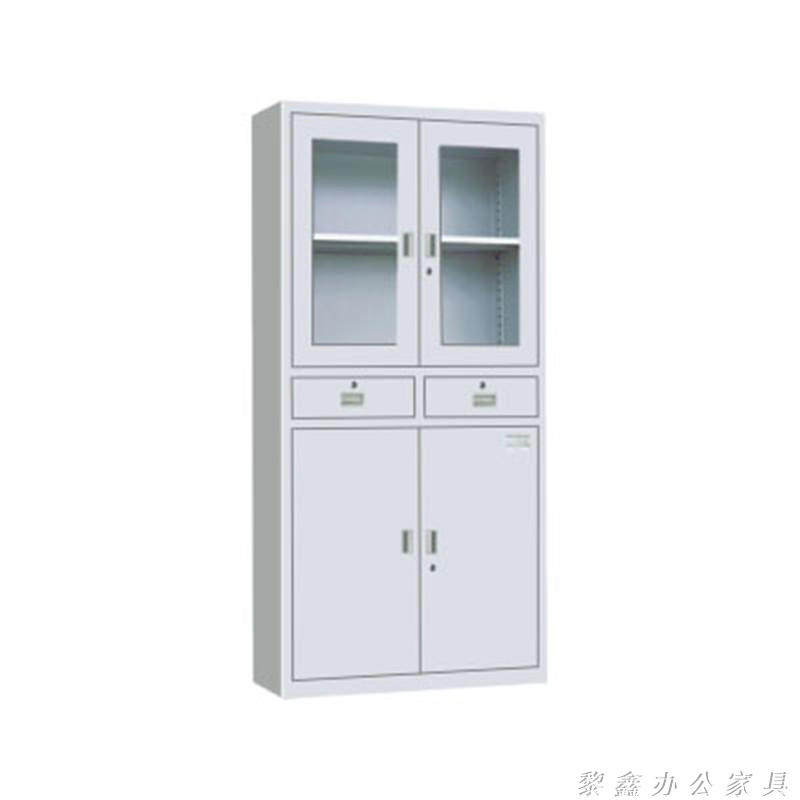 西安落地资料柜带抽屉钢制文件柜中二斗档案柜铁皮资料柜资料架柜,商业/办公家具,文件柜,淘宝优惠券,粉丝福利购,淘宝优惠卷