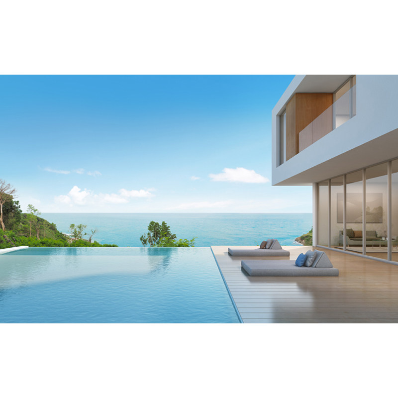 3D欧式海景房装饰防水防潮墙纸自粘画风景海滩电视沙发背景墙壁画