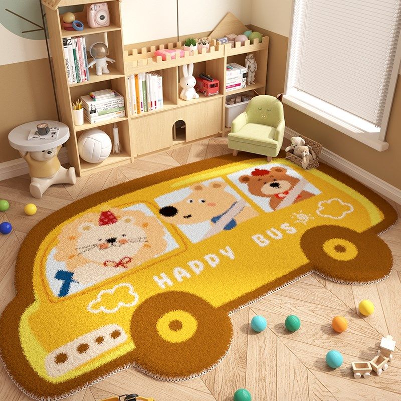可爱卡通地毯儿童冬天加厚阅读区地毯房间玩耍爬爬垫儿童房地垫,居家布艺,地毯,淘宝优惠券,粉丝福利购,淘宝优惠卷