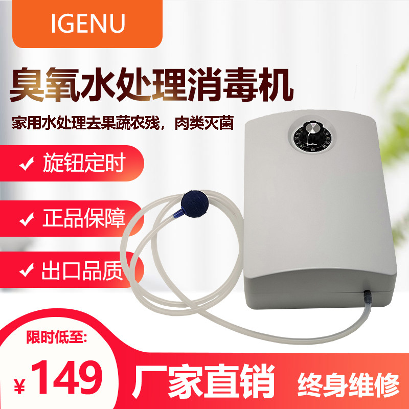 2000mg臭氧发生器(15升)家用洗菜消毒机果蔬解毒机鱼缸水池消毒器