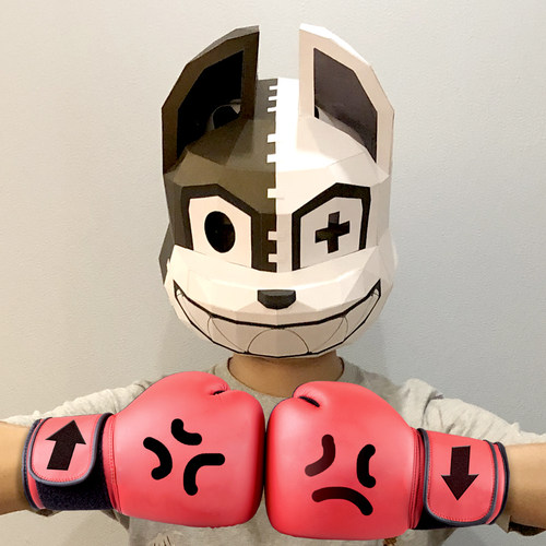 万圣节布偶狗面具男格莱普尼尔派对演出狗头道具摆件恐怖僵尸头套