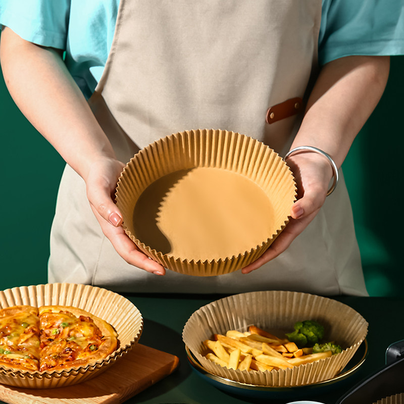 空气炸锅专用纸家用吸油纸垫纸烤盘烤箱烘烤矽油纸一次性圆形纸盘,厨房电器,空气炸锅配件耗材,淘宝优惠券,粉丝福利购,淘宝优惠卷