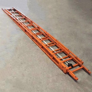 消防挂钩梯比武铝合金四4米勾梯六6二节十五15米金属拉梯专用轻型