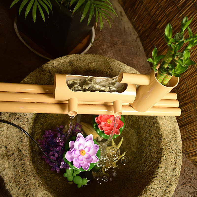 PVC滴流盒流水摆件 喷泉鱼缸石槽水车塑料竹筒流水循环增氧过滤器,家居饰品,流水摆件,淘宝优惠券,粉丝福利购,淘宝优惠卷