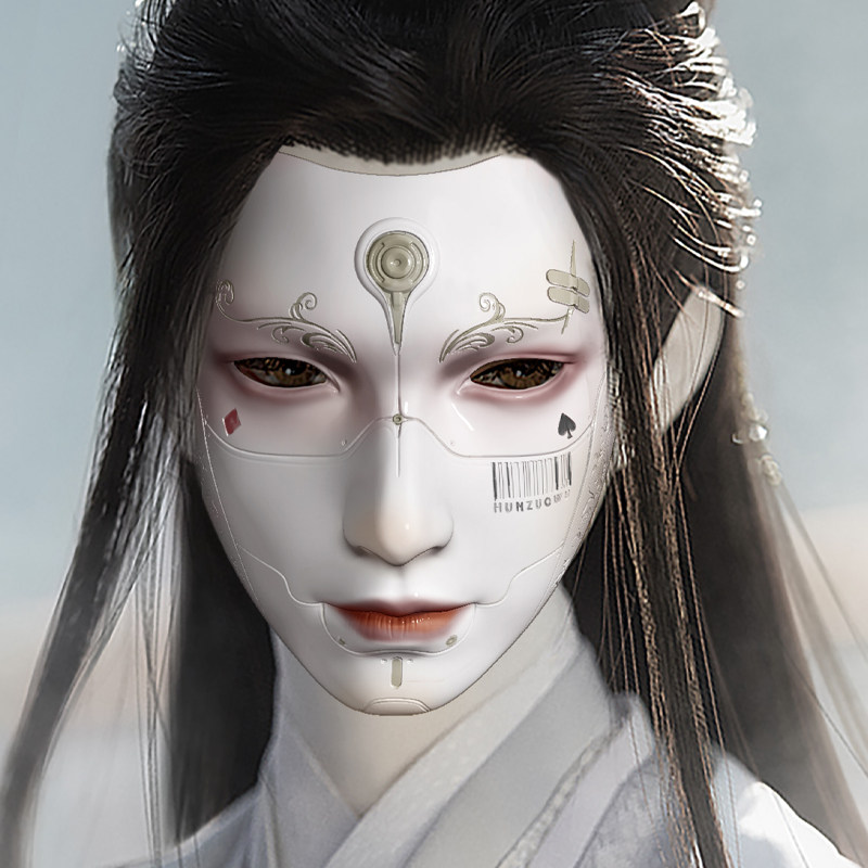 魂作物面具全脸赛博朋克古风机器人机械男飞昇街舞派对dj道具面罩,节庆用品/礼品,面具,淘宝优惠券,粉丝福利购,淘宝优惠卷