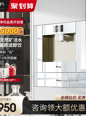 daogrs V5w嵌入式直饮机饮水机家用白色内嵌弱碱矿泉水净饮一体机