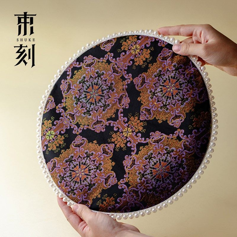 束刻 织锦宝相花茶席高端珍珠边干泡席隔热防水茶几桌布桌垫茶垫,居家布艺,茶席,淘宝优惠券,粉丝福利购,淘宝优惠卷