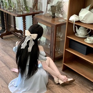 YYW汪澜的妹妹  海盐味的夏天~长/短款露肩系带设计感温柔连衣裙