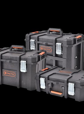 拓为TACTIX 组合式工具箱模块化拉杆堆叠推车多功能大号工业车载