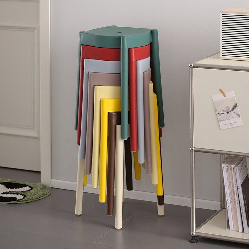 塑料凳子可叠放加厚家用轻奢高级圆凳结实耐用客人备用餐桌高板凳,住宅家具,其它凳子,淘宝优惠券,粉丝福利购,淘宝优惠卷