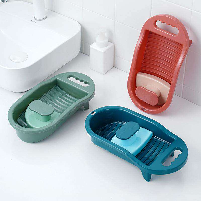 洗袜子用盆洗内衣内裤防滑带搓衣板一体小洗衣盆宿舍女生用便携c