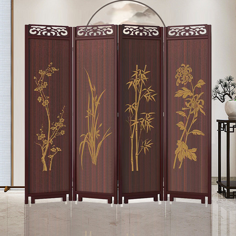 实木中式仿古屏风折叠可移动卧室遮挡隔断客厅隔断玄关双面复古,基础建材,屏风,淘宝优惠券,粉丝福利购,淘宝优惠卷