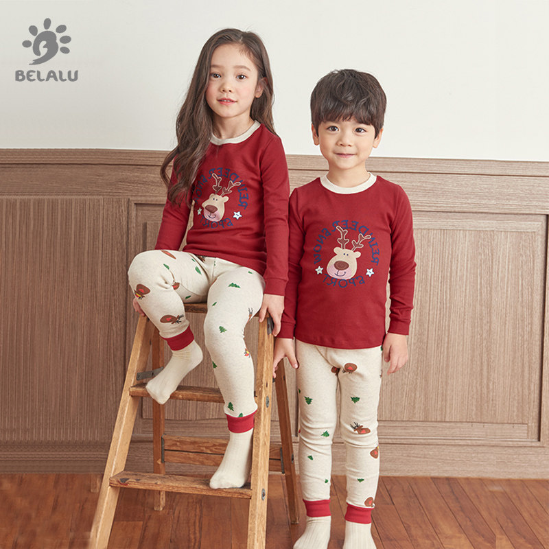 呗啦噜儿童内衣套装纯棉家居服兄妹姐弟装睡衣男女童保暖秋衣秋裤,童装/婴儿装/亲子装,内衣套装,淘宝优惠券,粉丝福利购,淘宝优惠卷