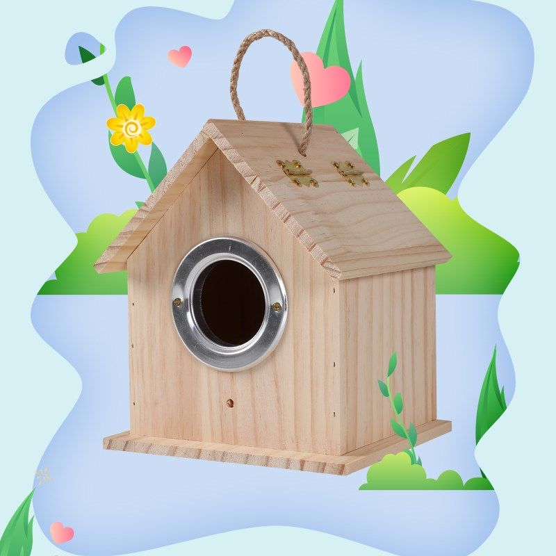 鸟窝实木鹦鹉鸟用繁殖箱户外屋檐木制鸟房木质麻雀鸟用品鸟巢,宠物/宠物食品及用品,鸟窝,淘宝优惠券,粉丝福利购,淘宝优惠卷