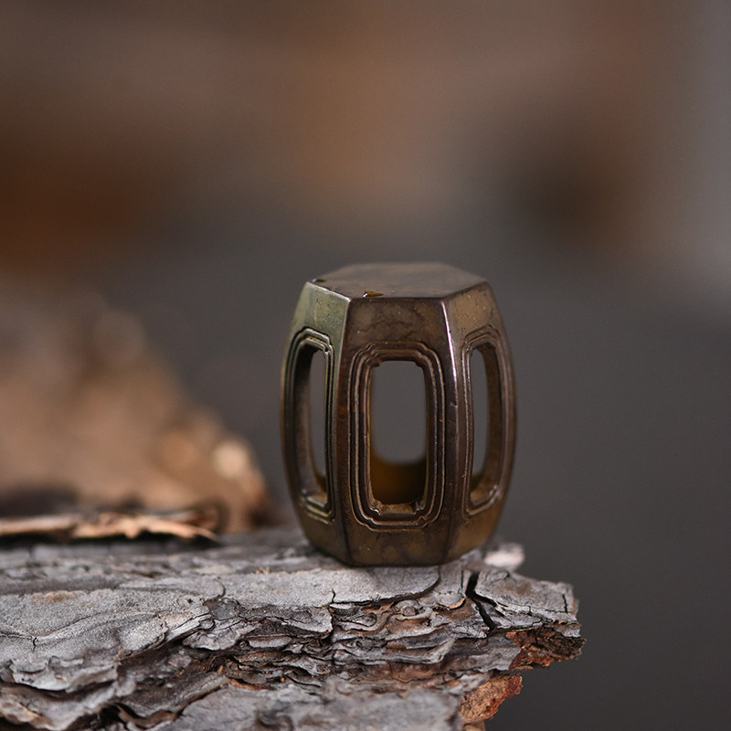 手工铜盖置紫砂壶盖托家用陶瓷盖碗盖子托架配件黄铜功夫茶具茶器