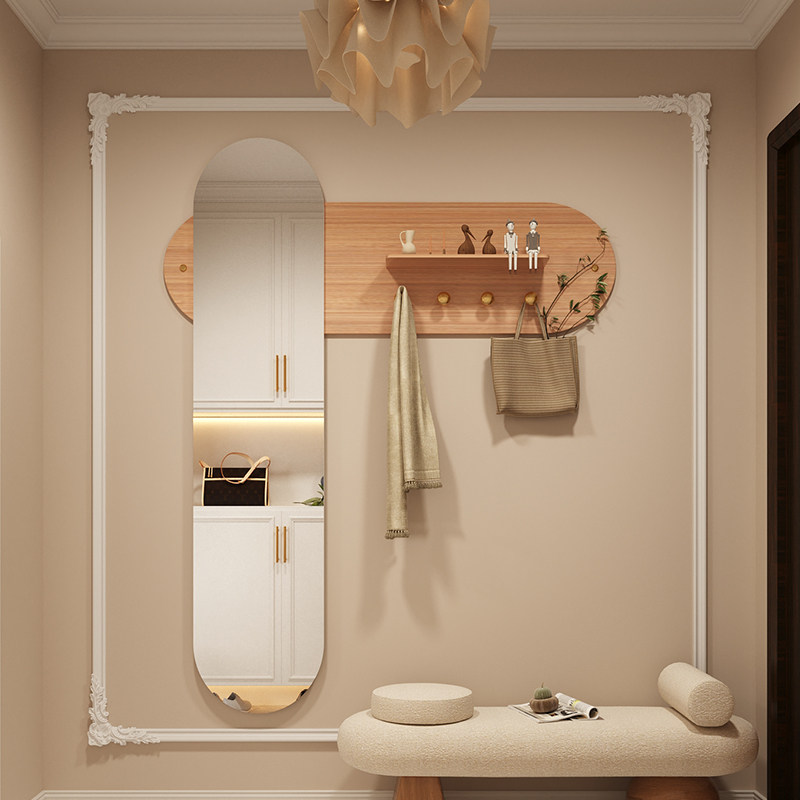 全身镜入户玄关挂镜壁挂家用卧室一体穿衣镜客厅挂墙试衣镜子贴墙,住宅家具,穿衣镜,淘宝优惠券,粉丝福利购,淘宝优惠卷