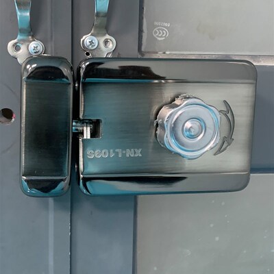 小区单元门静音电控锁楼宇门禁电机锁双门刷卡一体机可视对讲套装