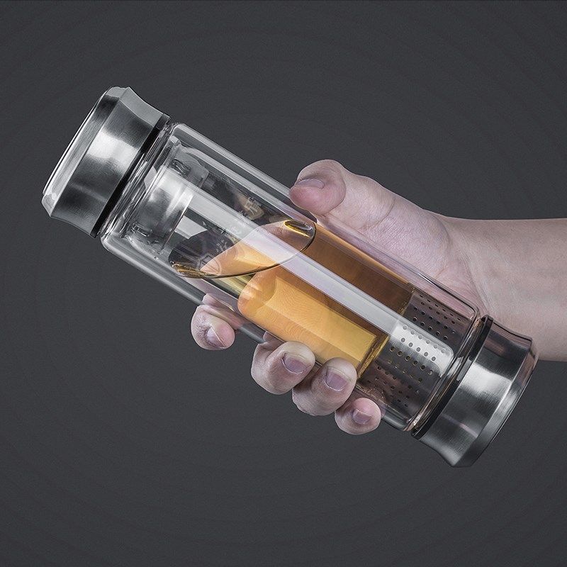 安康诺盾托玛琳水素杯富氢水杯氢氧离子商务杯双层玻璃杯1号杯,餐饮具,玻璃杯,淘宝优惠券,粉丝福利购,淘宝优惠卷