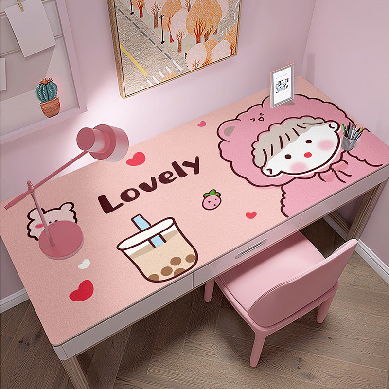 卡通女孩书桌垫儿童学习专用环保护眼写字台桌面保护垫防水可擦洗,居家布艺,桌布,淘宝优惠券,粉丝福利购,淘宝优惠卷